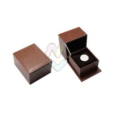 Kotak Kemasan Hadiah Tangan Handmade ring Tangan ring Limba Lida Lemampahan Buka PU Ceother PU Brown